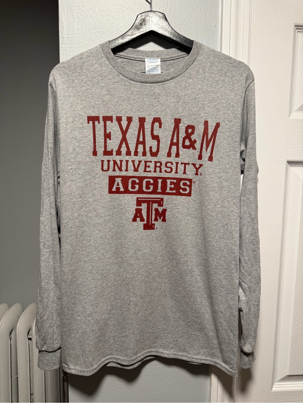Texas A&M University Aggies ATM Long Sleeve T Shirt Size Small